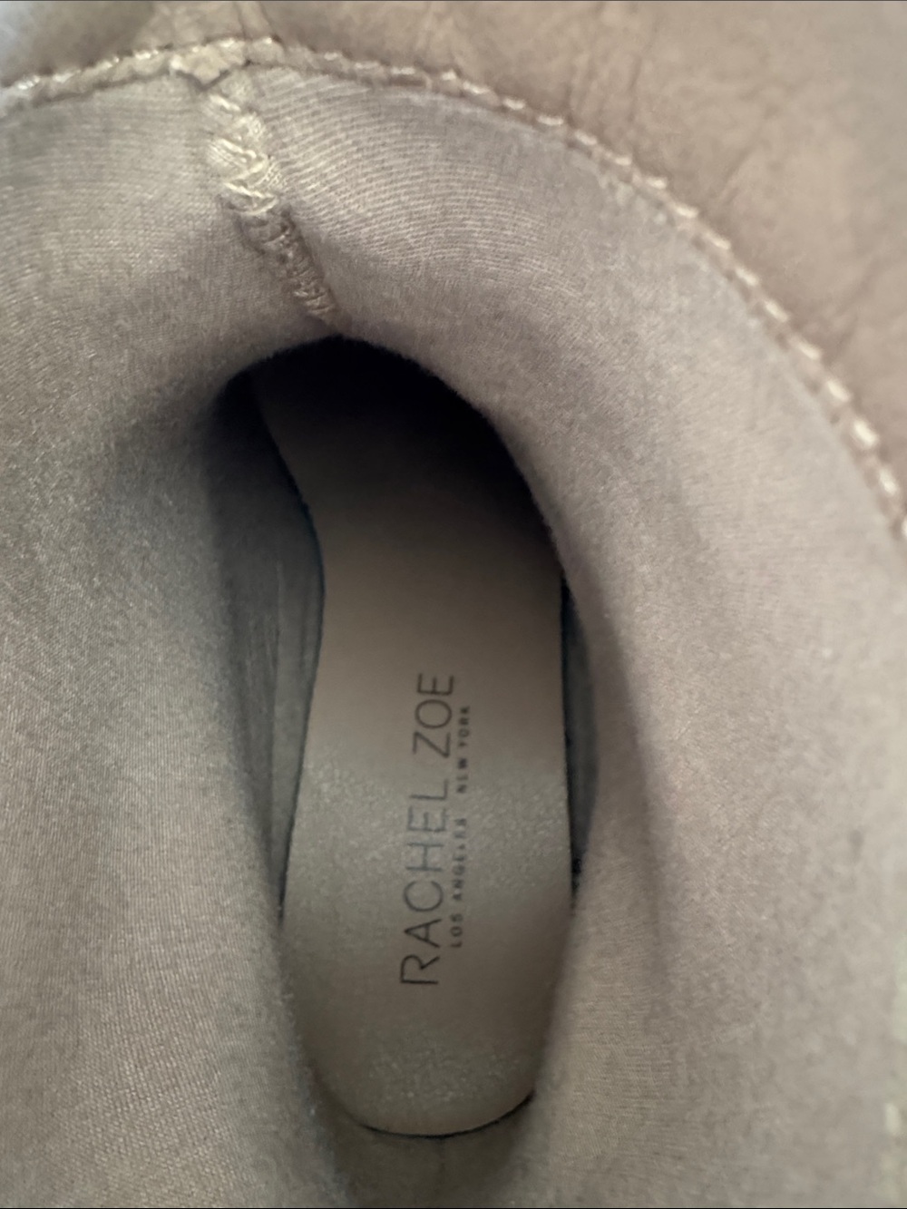 Rachel Zoe Taupe Suede Western Ankle Boots - Picture 3 of 7